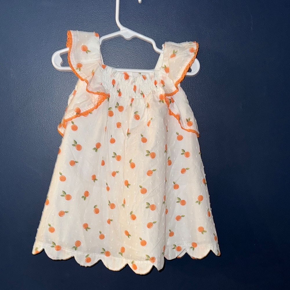 RACHEL Zoe peach dress size 24months--NWT‎